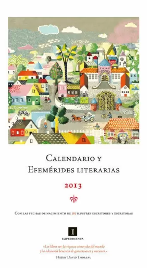 CALENDARIO Y EFEMERIDES LITERARIAS 2013
