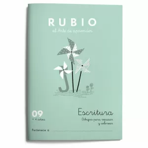 (1) CUAD RUBIO ESCRITURA 09 DIBUJOS (COLOR)