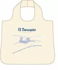 BOLSA BEIGE EL PRINCIPITO SOLO CON EL CORAZON PODEMOS VER