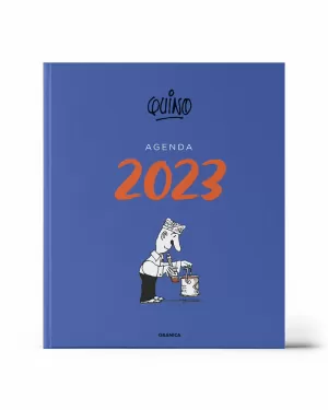 QUINO 2023 AGENDA ENCUADERNADA AZUL